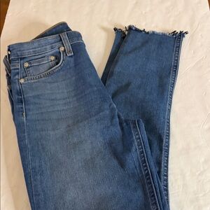 rag & bone Blue Ankle raw hem  Jeans